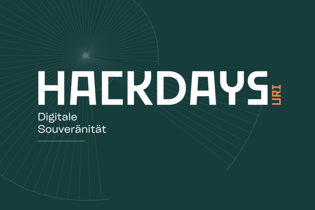 Selbstbestimmung für die digitale Gesellschaft. Bei den Hackdays Uri entstehen innovative Lösungen, die zeigen, wie der Kanton Uri seine digitale Zukunft eigenständig und verantwortungsvoll gestalten kann.